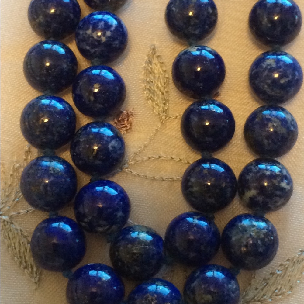 Vintage Lapis Necklace (32”)